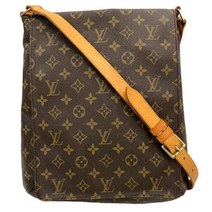 Louis Vuitton Shoulder Monogram Crossbody Musette Brown Bag